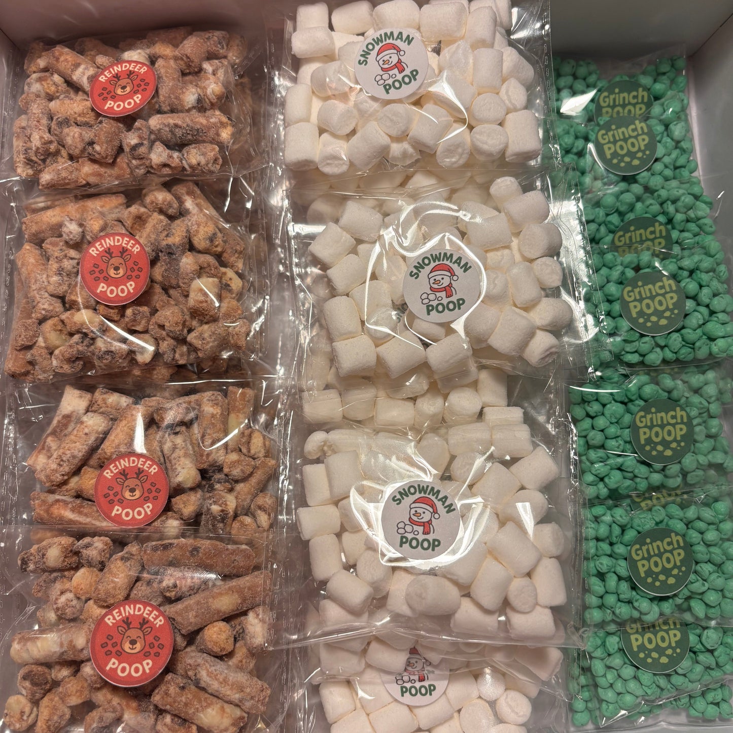 Christmas Poop Sweets – Fun Festive Treat Bags  ( see separate listing for Buy 3 for £2.50)